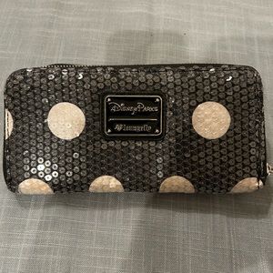 Loungefly DISNEY Minnie Mouse Sequin Polka Dot Wallet